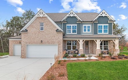 A house with a garage.
