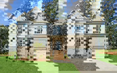 A house with a driveway.