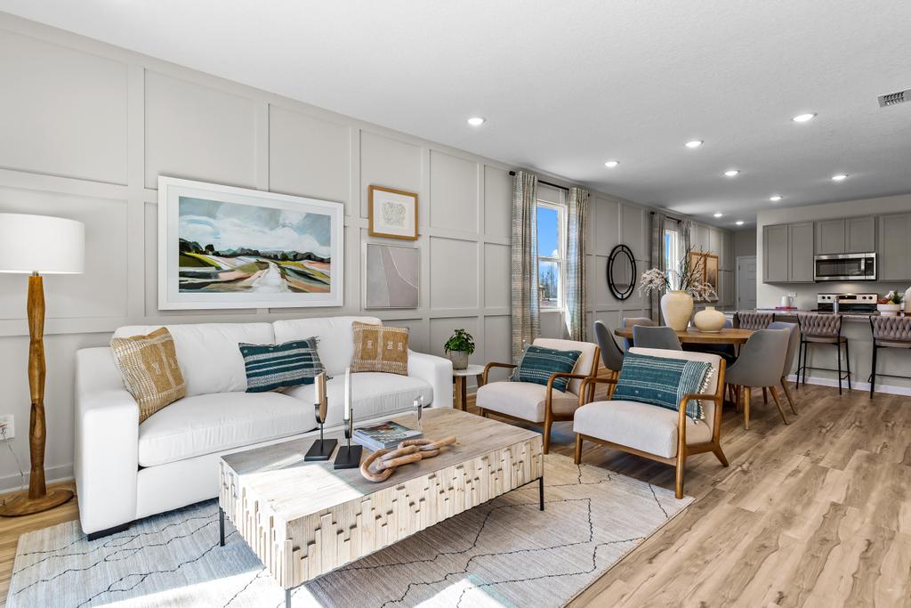 Living room at The Landings at Pecan Park.